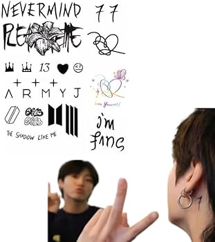 Amazon.co.jp: タトゥー JUNGKOOK ジョングク グッズ 入れ墨 グク 同型